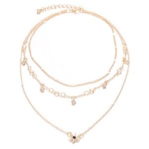 Gold Layered Celestial Necklace